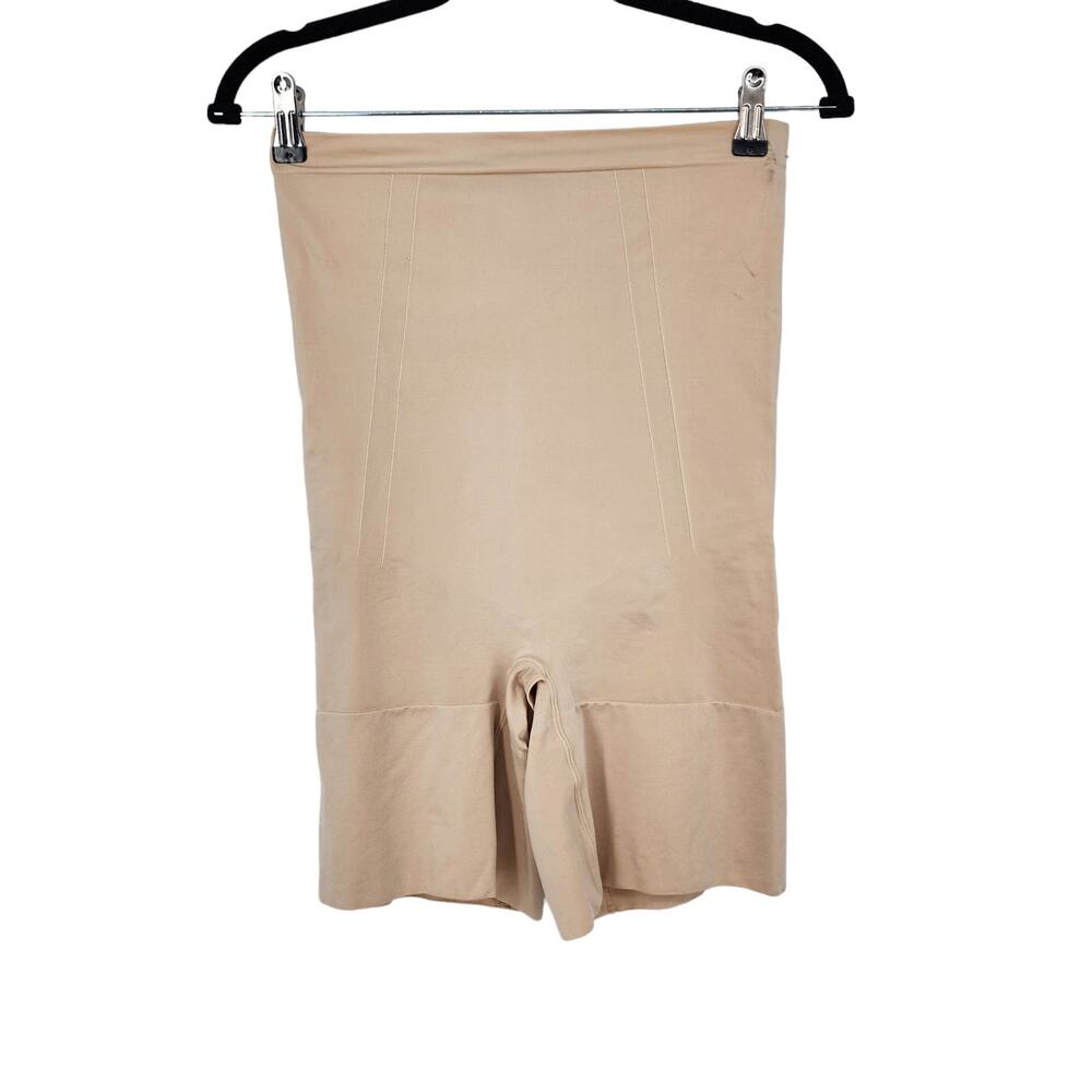 Spanx On Core High Waist Mid-Thigh Lightweight Soft Nude Shapewear Size 1X